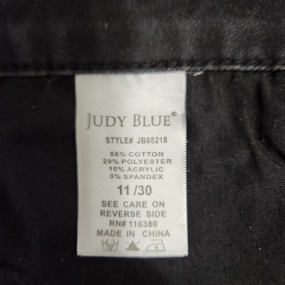 Judy Blue Womens Mid Rise Faded Black Skinny Fit Jeans-Size 11/30 - Picture 9 of 9